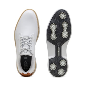 CHAUSSURE SANS CRAMPON PUMA- ROYALE WHITE LEATHER BROWN
